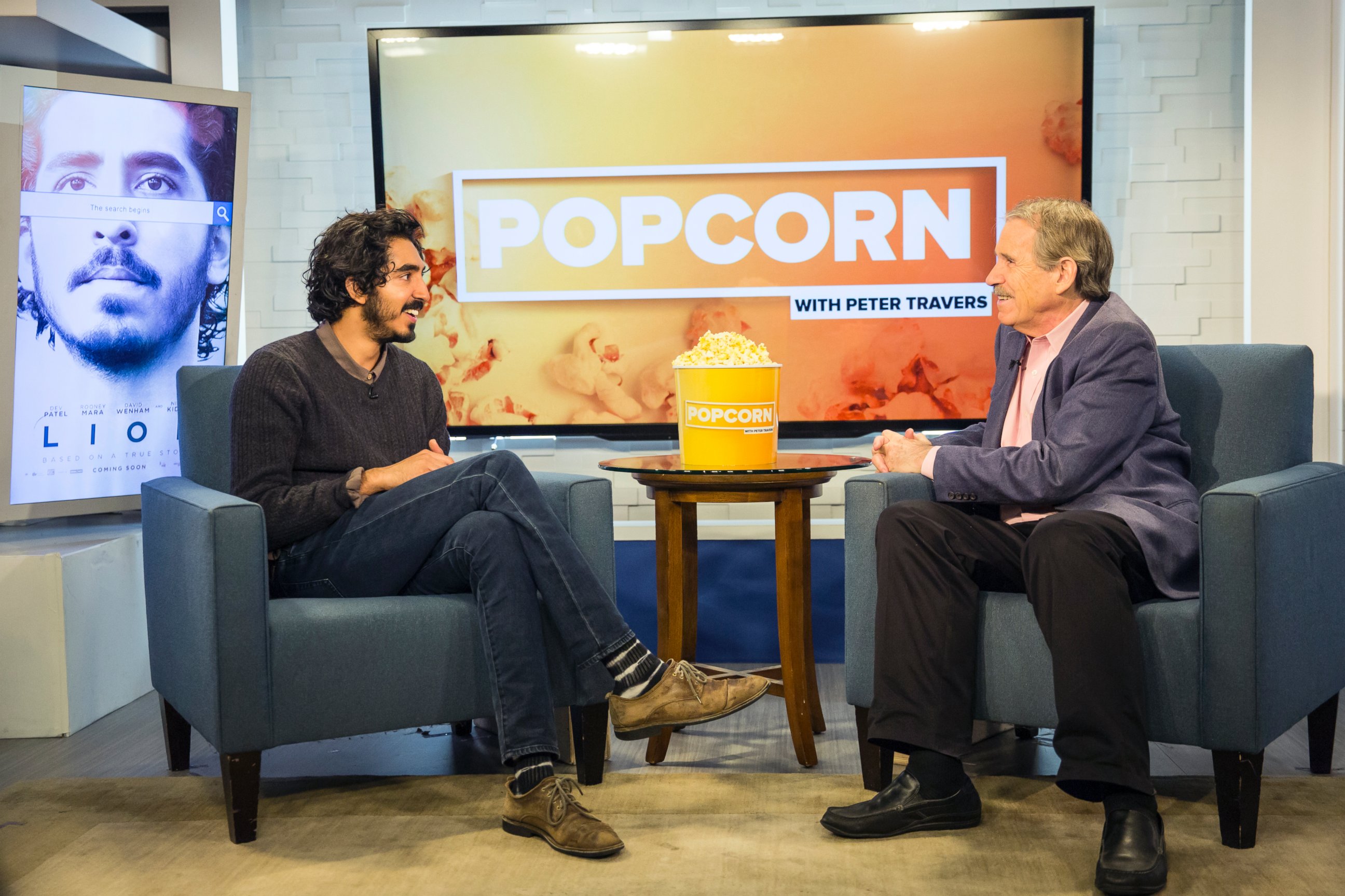 PHOTO: Dev Patel talked about his movie "Lion" on an episode of ABC News' "Popcorn With Peter Travers."