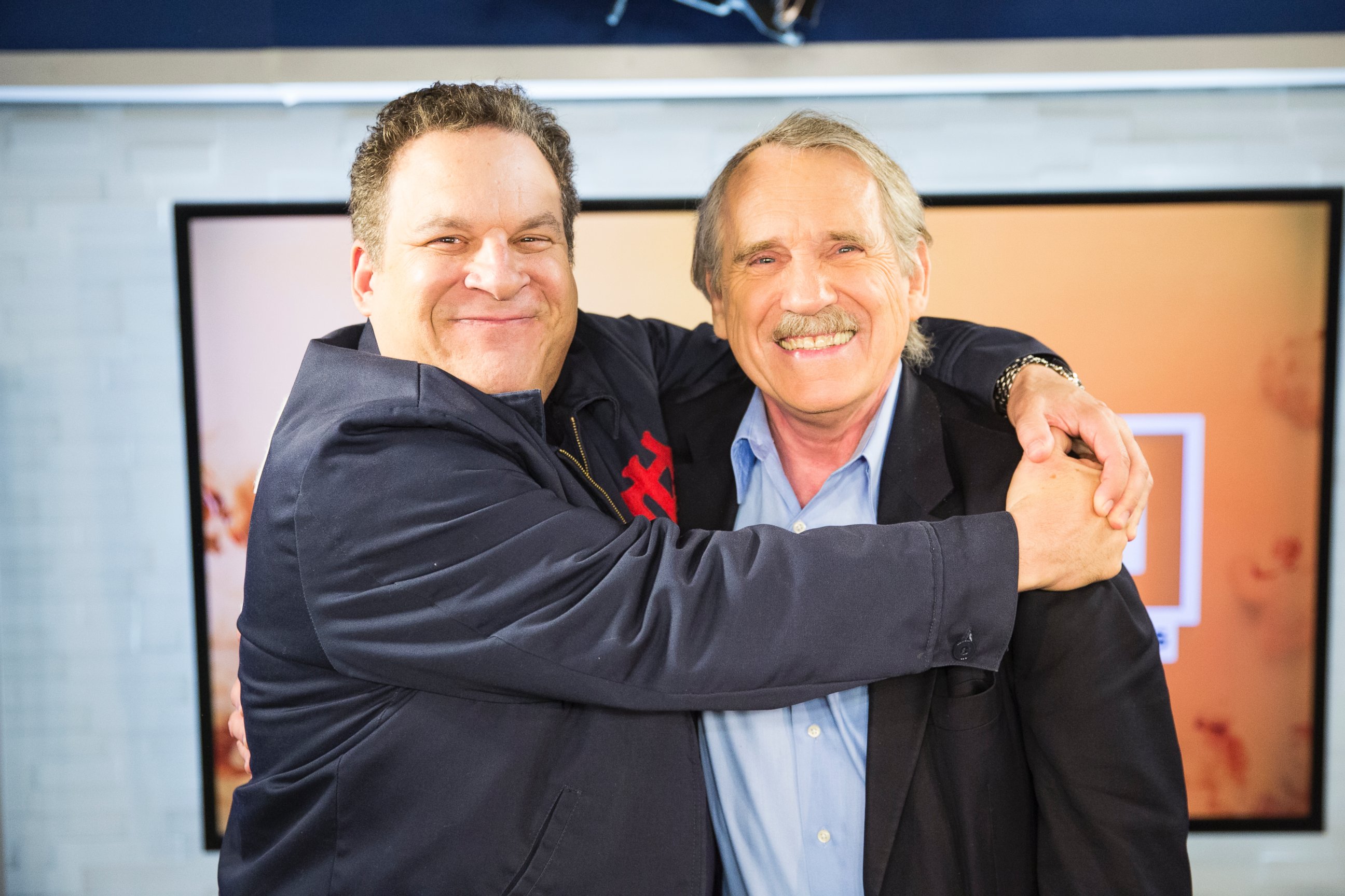PHOTO: Jeff Garlin and Peter Travers at the ABC News studios in New York, May 3, 2017. 
