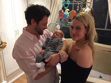 Dancing Stars Maksim Chmerkovskiy And Peta Murgatroyd Debut Baby Son Shai Abc News