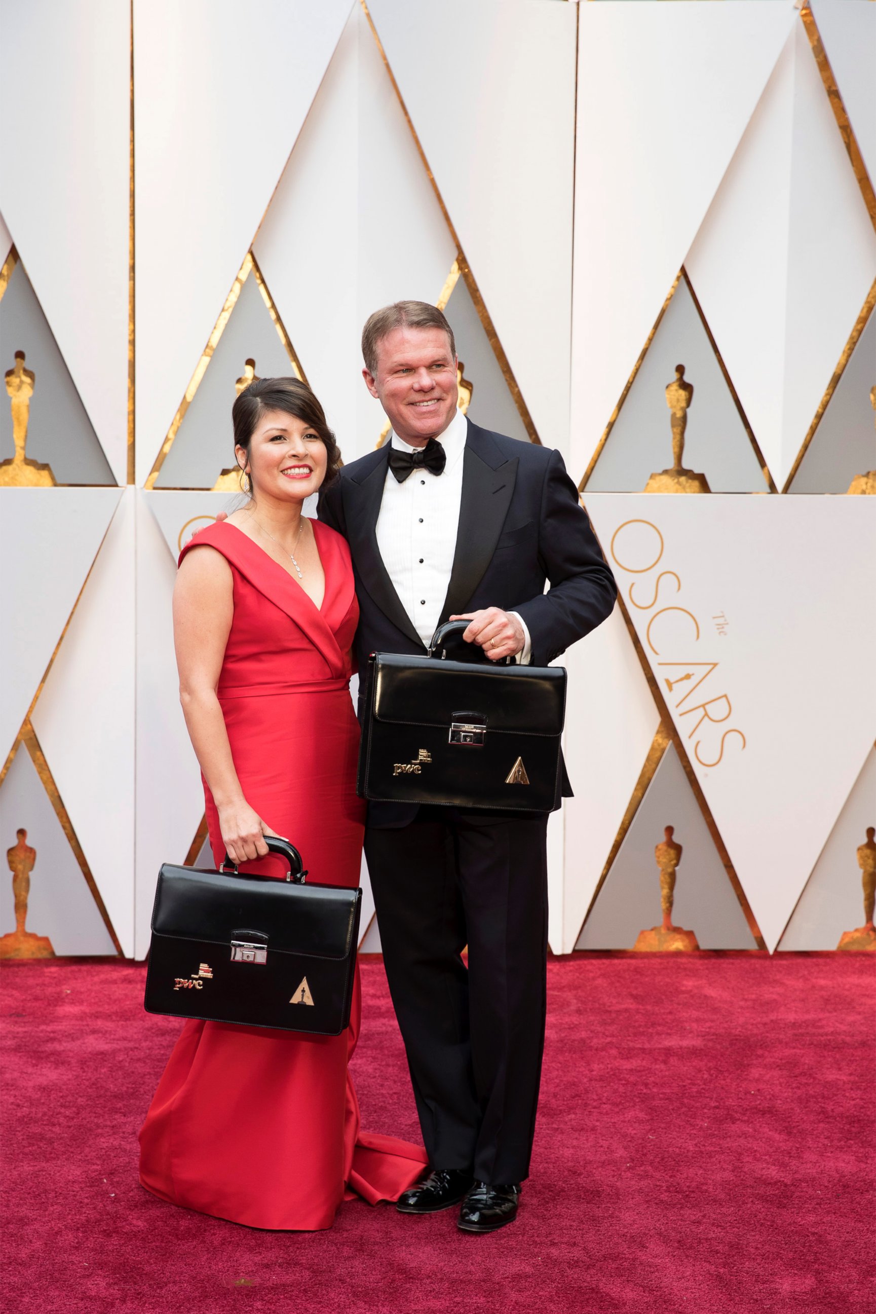 The accountants from PricewaterhouseCoopers attend the 89th annual Academy Awards, Feb. 26, 2017, in Los Angeles.PHOTO: 