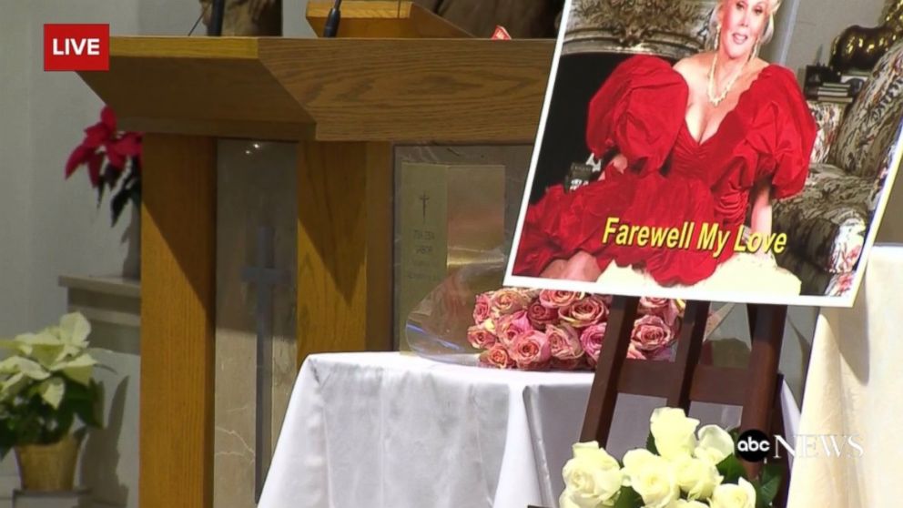 Inside Zsa Zsa Gabors Funeral In Beverly Hills Farewell My Love Abc News 7248