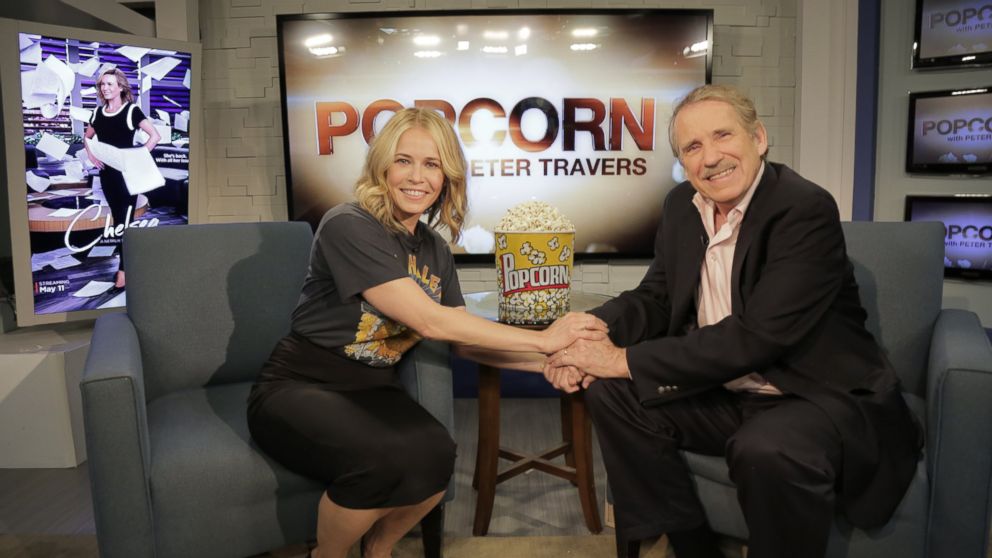 PHOTO: Chelsea Handler and Peter Travers at the ABC Headquarters in New York, April 26, 2016. 