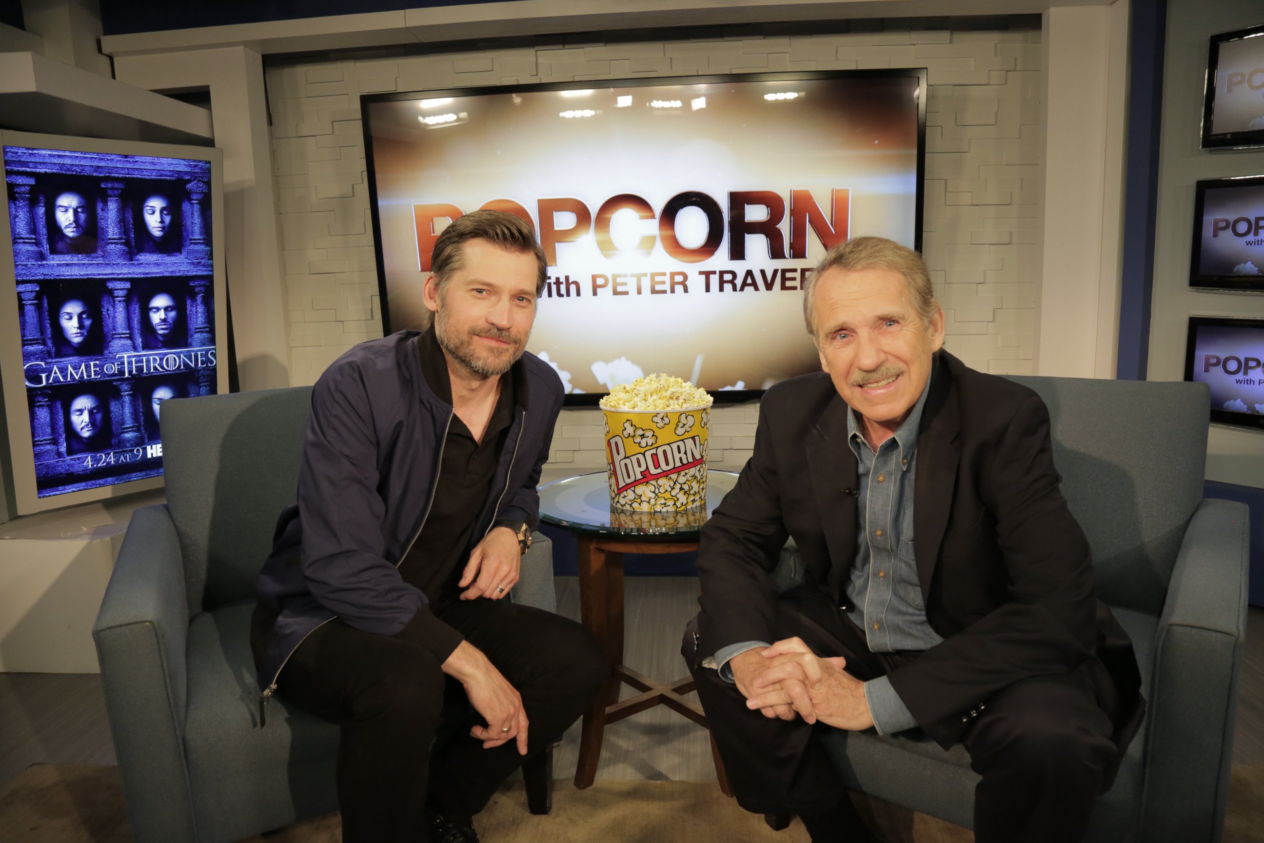 PHOTO: 'Game of Thrones' star Nikolaj Coster-Waldau discussed his role as Jaime Lannister with Peter Travers on ABC News' "Popcorn With Peter Travers."