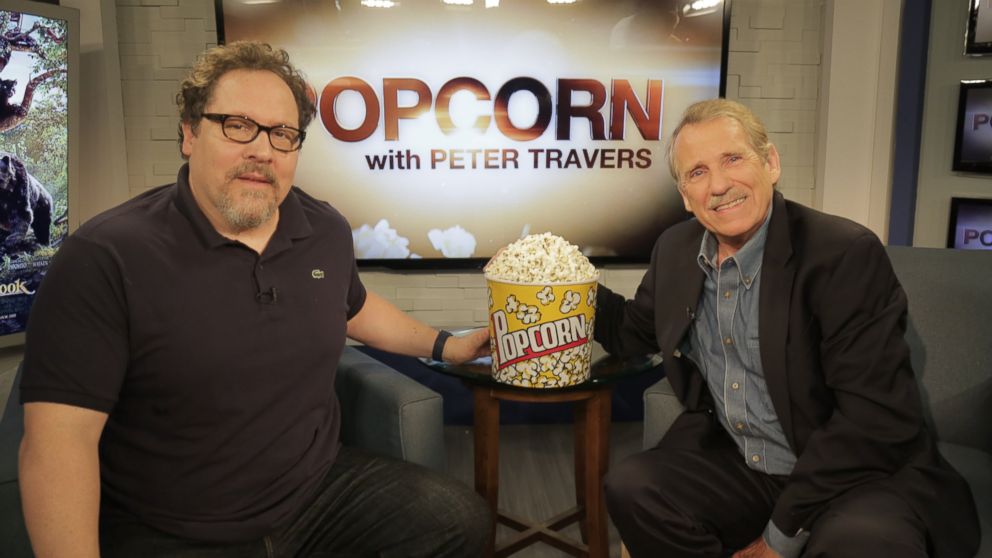 PHOTO: Jon Favreau and Peter Travers at the ABC Headquarters in New York, April 7, 2016.