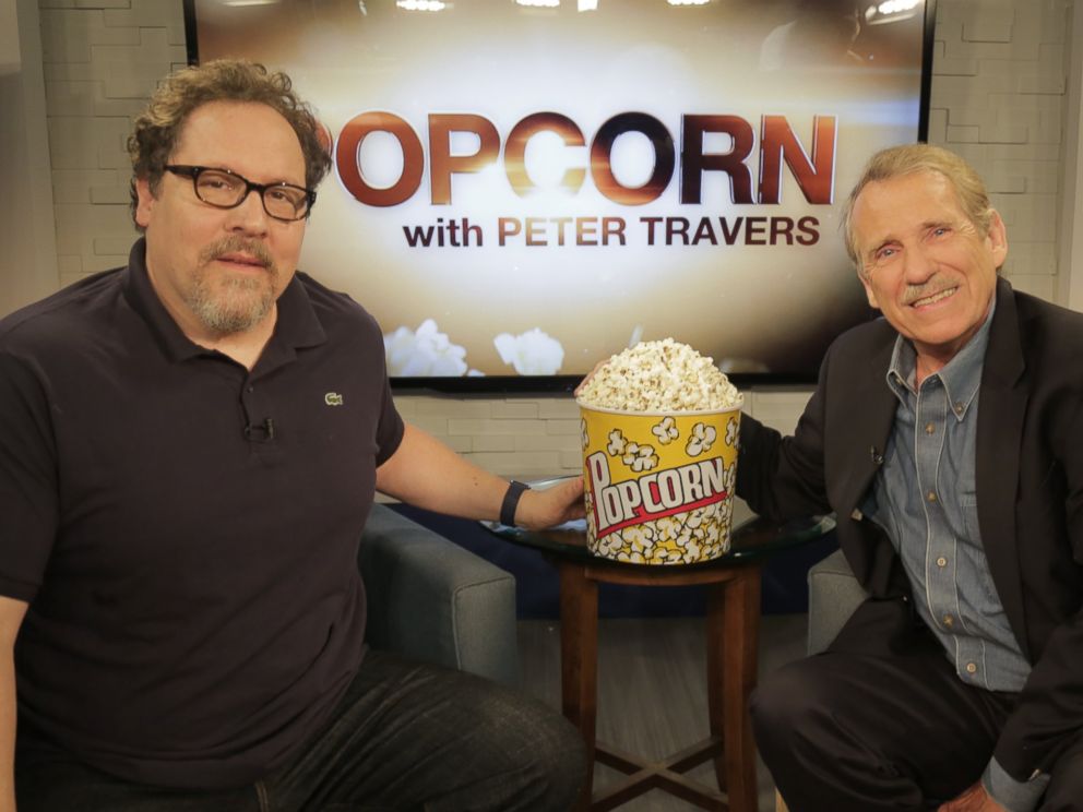PHOTO: Jon Favreau and Peter Travers at the ABC Headquarters in New York, April 7, 2016.