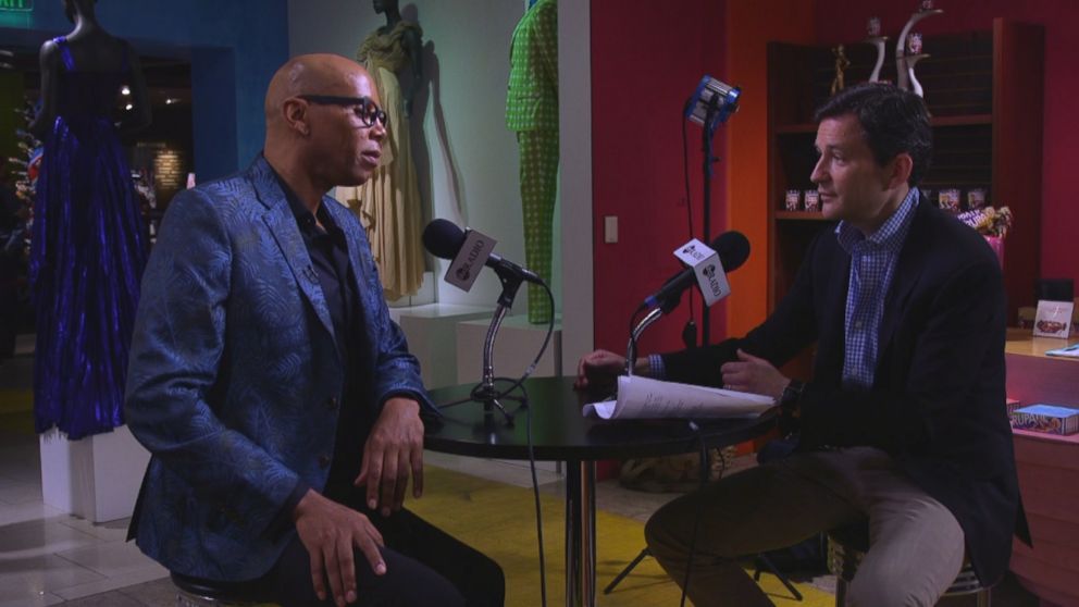 PHOTO: RuPaul speaks to ABC News' Dan Harris for his podcast, 10% Happier.