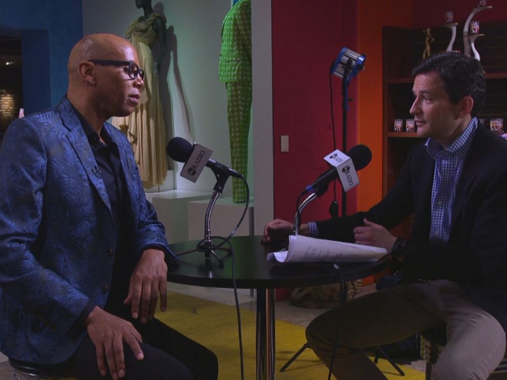 PHOTO: RuPaul speaks to ABC News Dan Harris for his podcast, 10% Happier.