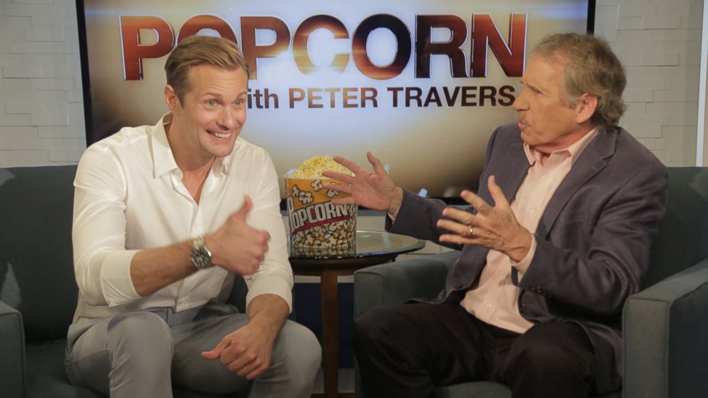 PHOTO: Alexander Skarsgard and Peter Travers at the ABC Headquarters, June 20, 2016, in New York City. 