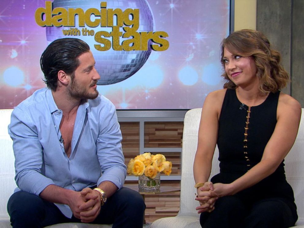 PHOTO: Ginger Zee, chief meteorologist at ABC News, right, and pro dancer Val Chmerkovskiy, will be partners on Season 22 of Dancing With the Stars, premiering March 21, 2016, on ABC.