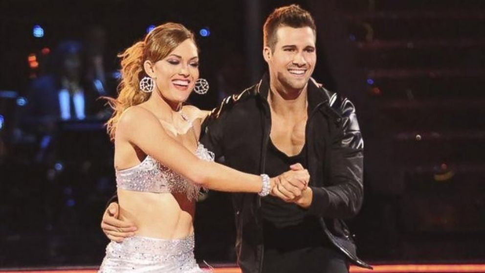 Amy Purdy, left, is pictured with James Maslow, right, on "Dancing with the Stars" on May 5, 2014.
