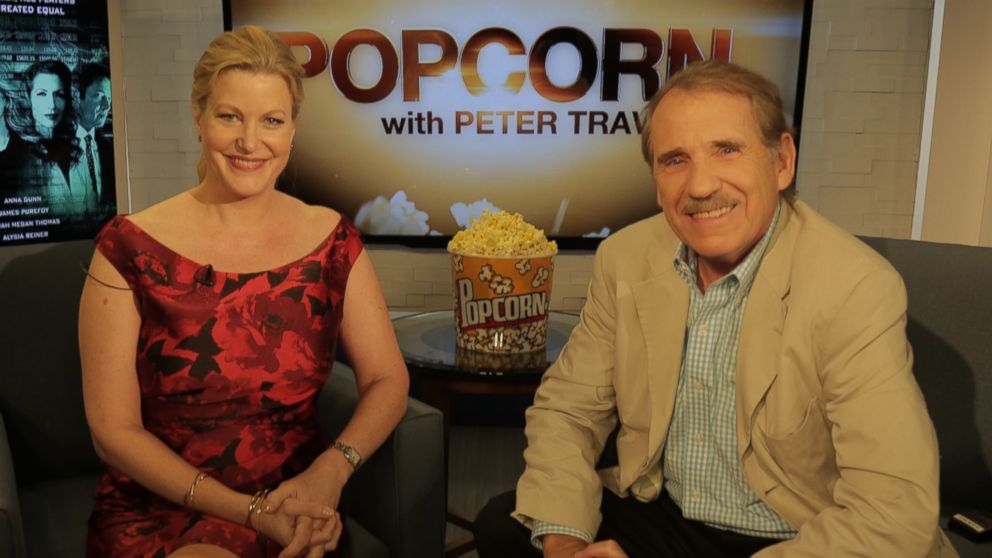 PHOTO: Anna Gunn and Peter Travers are seen here at the ABC Headquarters in New York, July 27. 2016. 