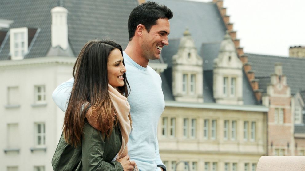 Andi Dorfman and contestant Josh M. enjoy a date in the town of Ghent, June 30, 2014, on 'The Bachelorette.'