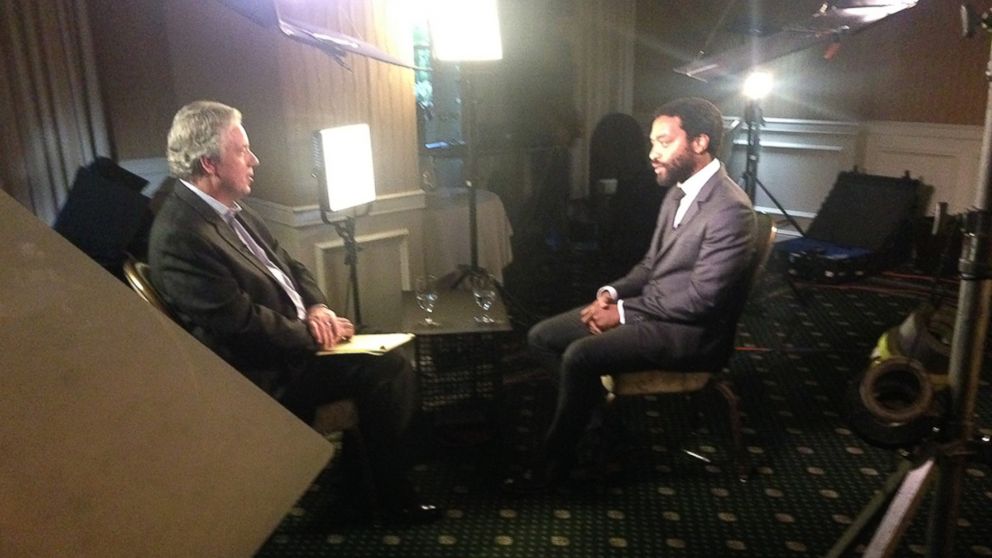 PHOTO: Chiwetel Ejiofor, who has just been Oscar nominated for his starring role in "12 Years a Slave," talks with Chris Connelly for "Nightline."