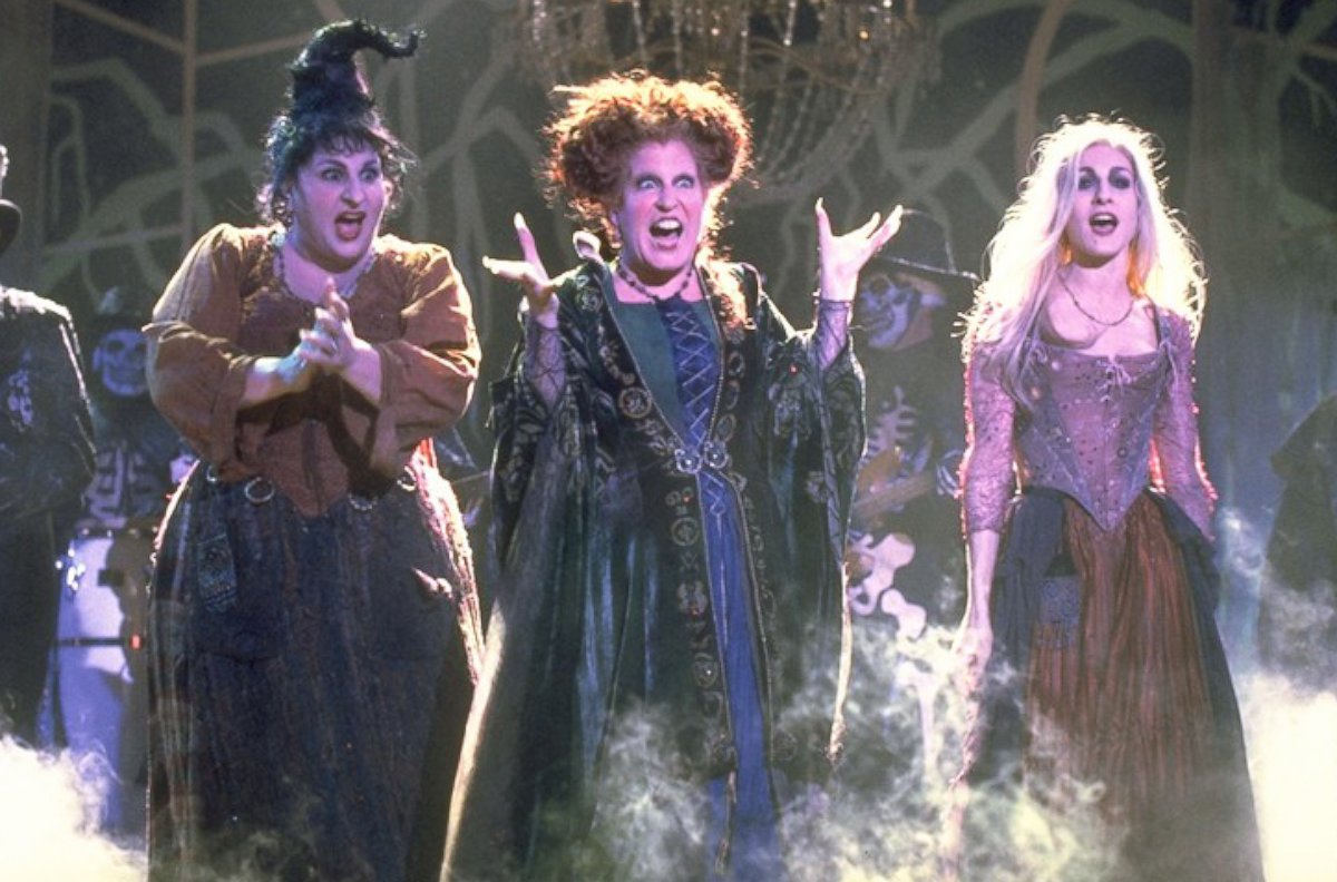PHOTO: The Sanderson Sisters are 17th century witches who were conjured up by unsuspecting pranksters in present-day Salem.