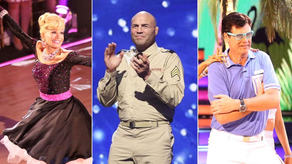Betsey Johnson, Randy Couture and  Michael Waltrip perform on season 19 of ABC's "Dancing With the Stars."