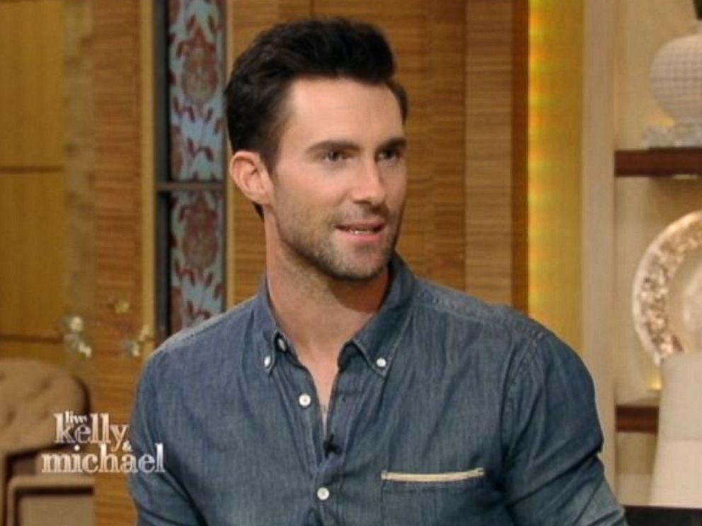 PHOTO: Adam Levine on Live! with Kelly and Michael, June 23, 2014.
