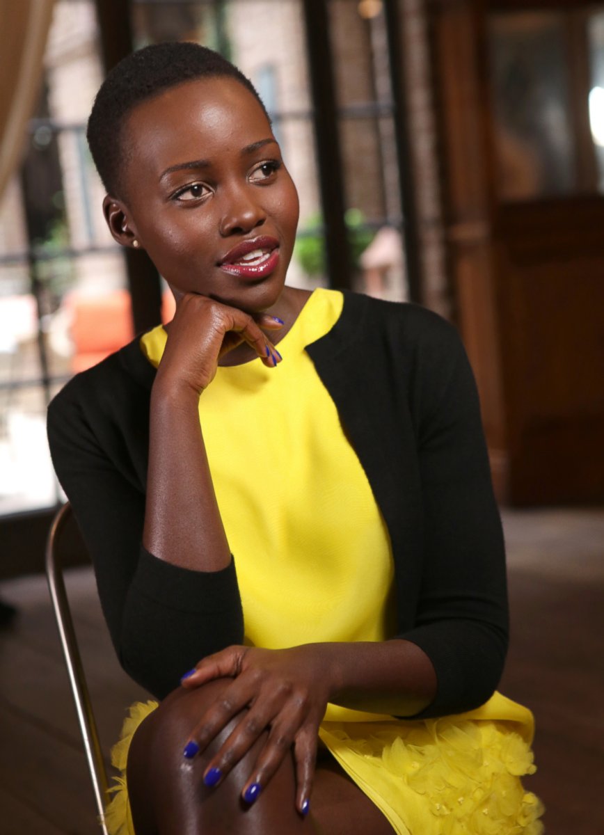 PHOTO: Academy Award-winner Lupita Nyong'o is interviewed by Elizabeth Vargas, for 'Nightline', airing on the ABC Television Network. 