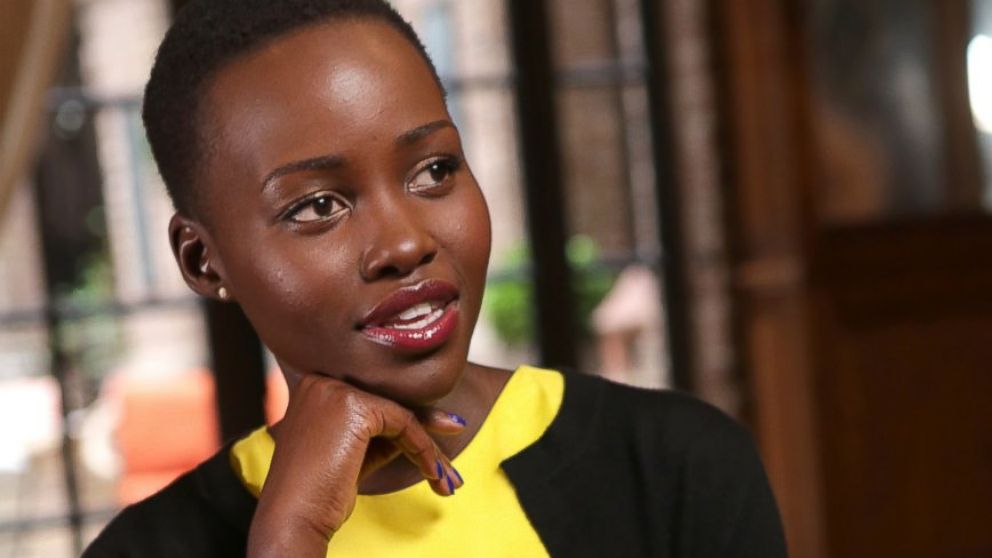 Academy Award-winner Lupita Nyong'o is interviewed by Elizabeth Vargas, for 'Nightline', airing on the ABC Television Network. 