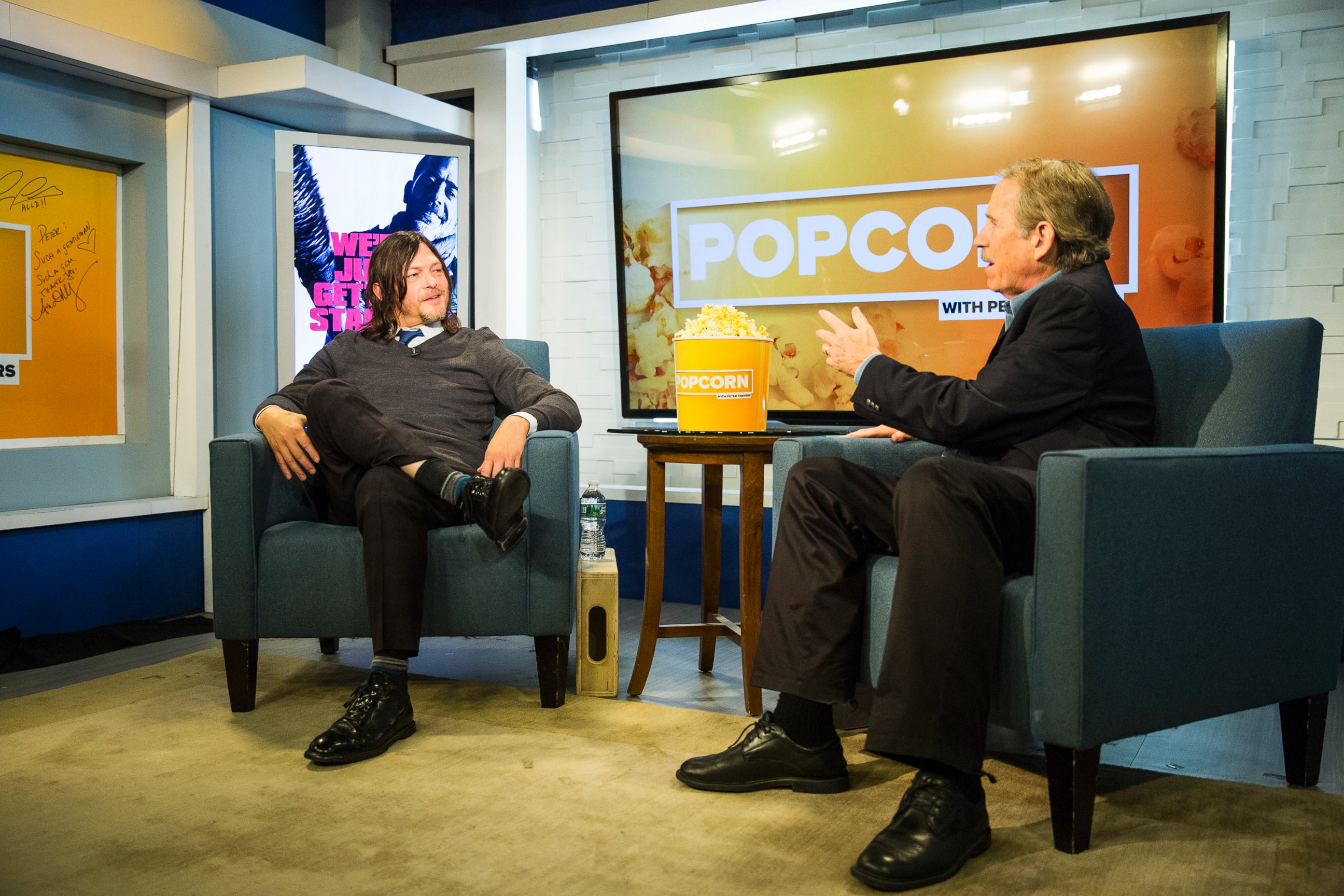 PHOTO: Norman Reedus stopped by ABC News' "Popcorn With Peter Travers."
