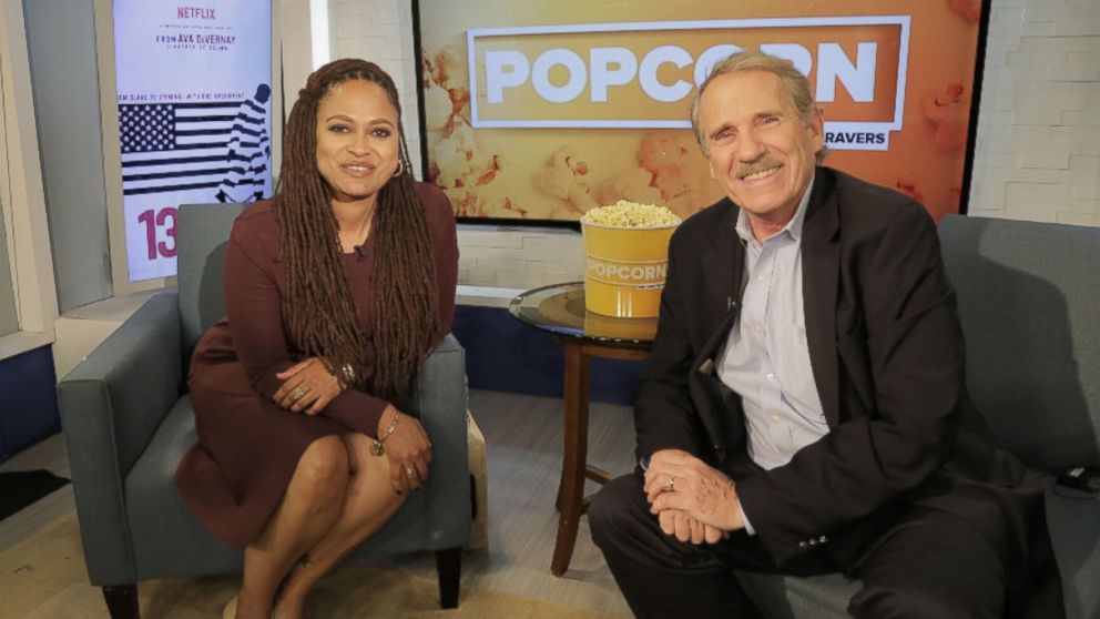 PHOTO: Ava Duvernay and Peter Travers are seen here at the ABC Headquarters in New York, Sept. 30, 2016.