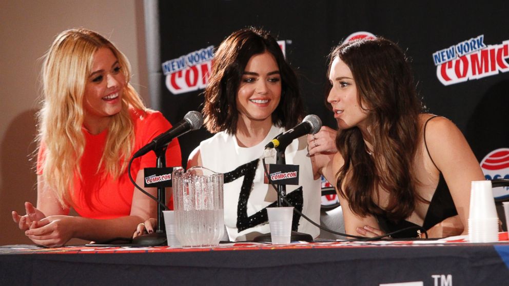 The cast of "Pretty Little Liars" assembles at Comic-Con New York to preview the new mystery facing the girls when "Pretty Little Liars" returns in January 2016. 