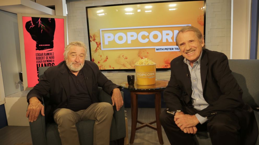 PHOTO: Robert De Niro visited ABC News' "Popcorn With Peter Travers" to discuss his film "Hand of Stone."