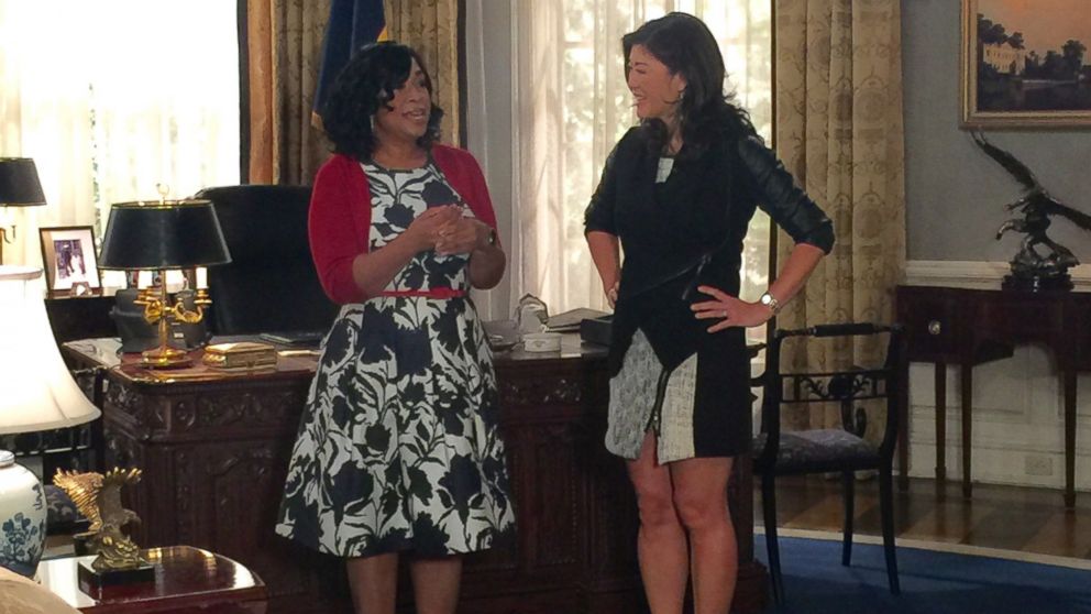 Shonda Rhimes is seen here during an interview with "Nightline's" Juju Chang.