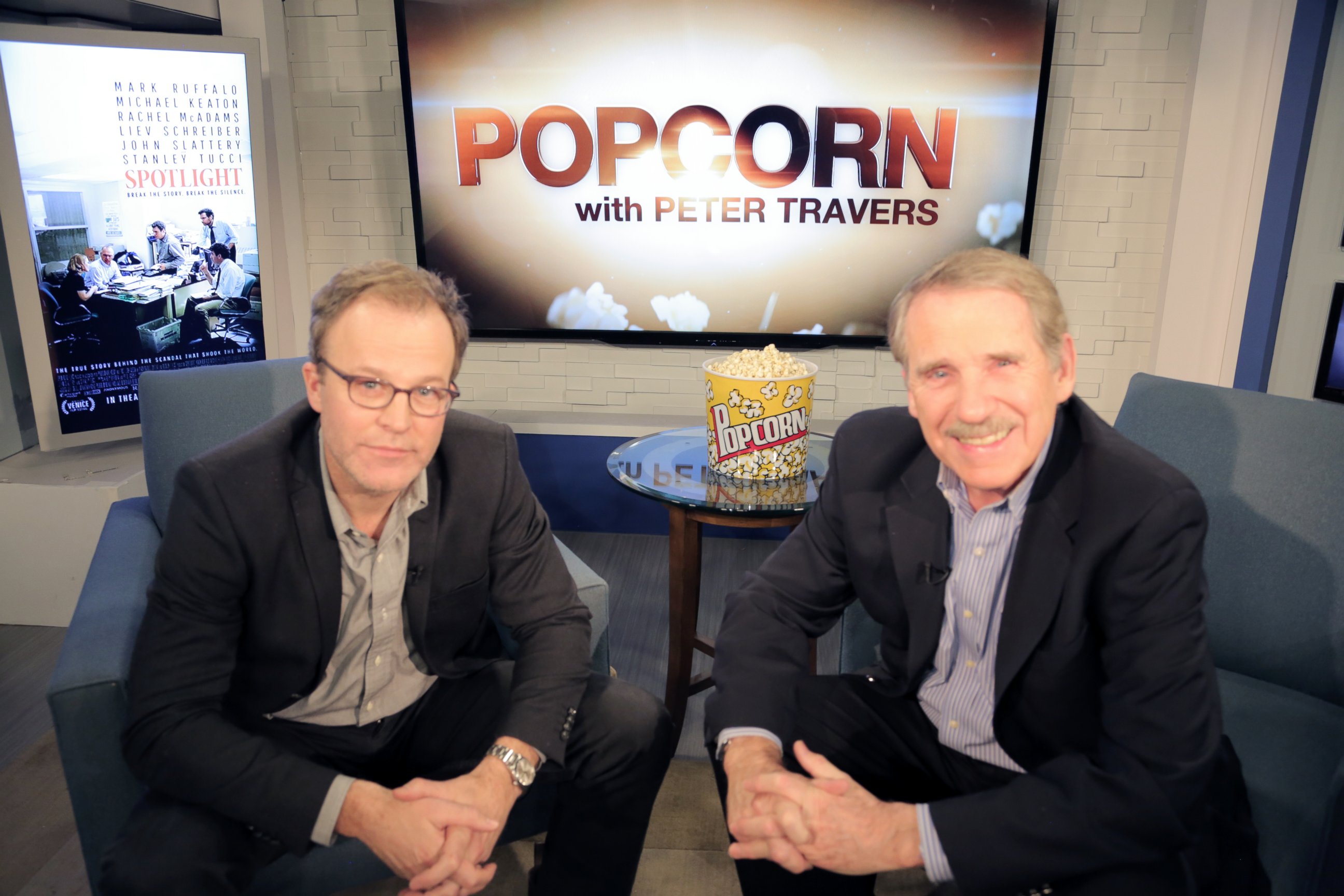 PHOTO:"Spotlight" director, Tom McCarthy, appears on "Popcorn with Peter Travers," Feb. 24, 2016.  