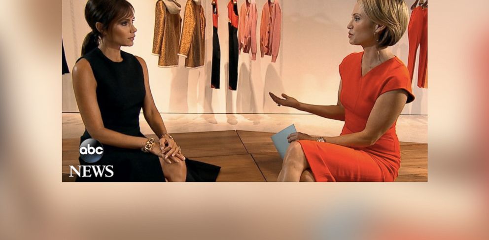 PHOTO: Victoria Beckham opens up in an interview with ABC News' Amy Robach in London, England.