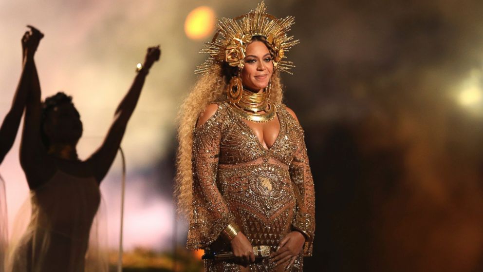 Beyonce performs at the 59th annual Grammy Awards in Los Angeles, Feb. 12, 2017.