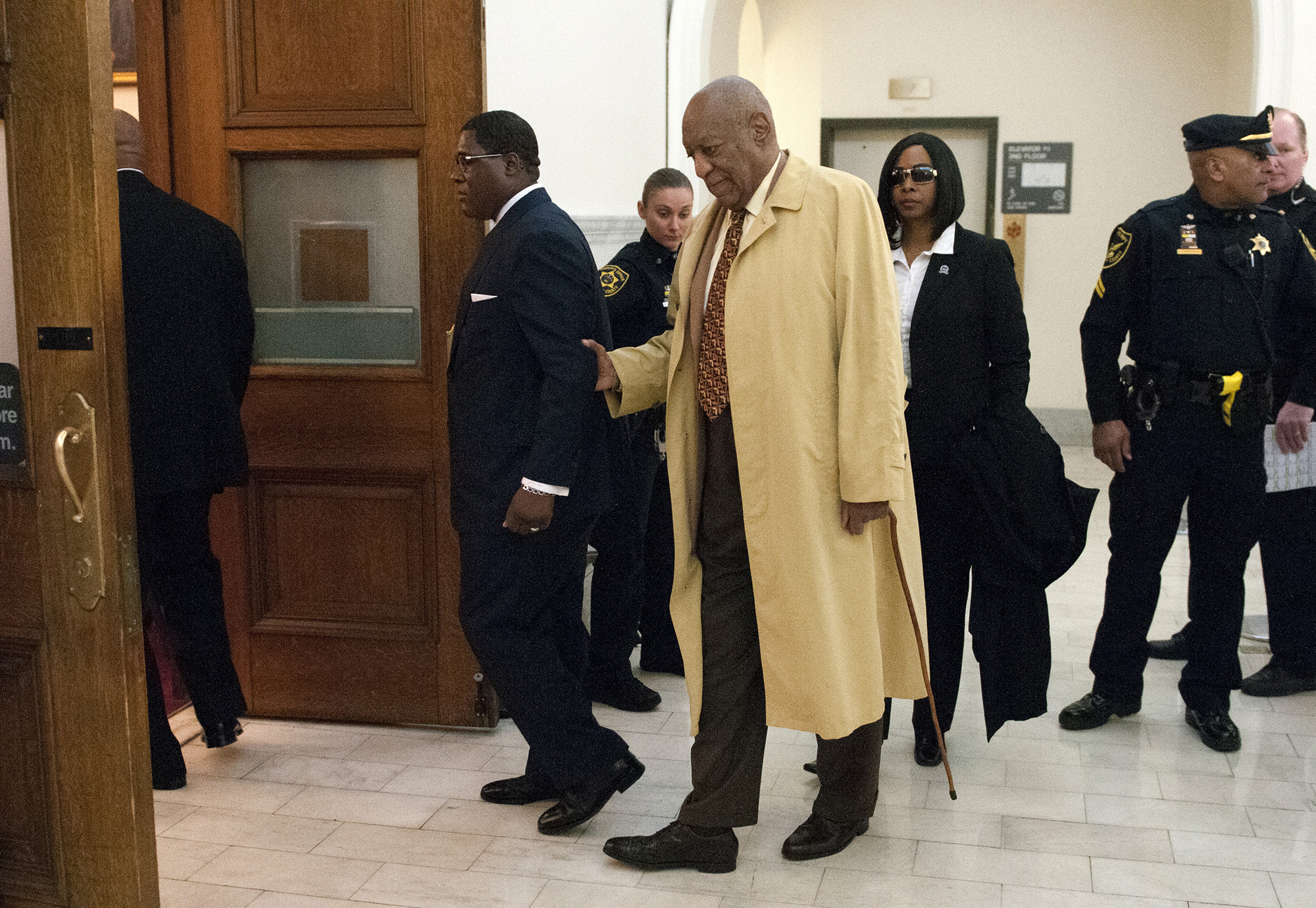 PHOTO: Bill Cosby arrives for a pre-trial hearing at the Montgomery County courthouse,Feb. 27, 2017, in Norristown, Pa. 