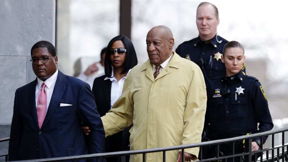 Bill Cosby departs after a pretrial hearing in his sexual assault case at the Montgomery County Courthouse, Feb. 27, 2017, in Norristown, Pa.