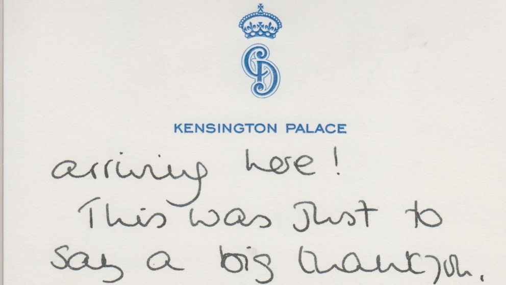 PHOTO: Cheffins Fine Art shows a letter written by Princess Diana from the estate of the late Cyril Dickman, former Palace Steward at Buckingham Palace, which will be auctioned at Cheffins Connoisseur's Sale on Jan. 5, in Cambridge, United Kingdom. 