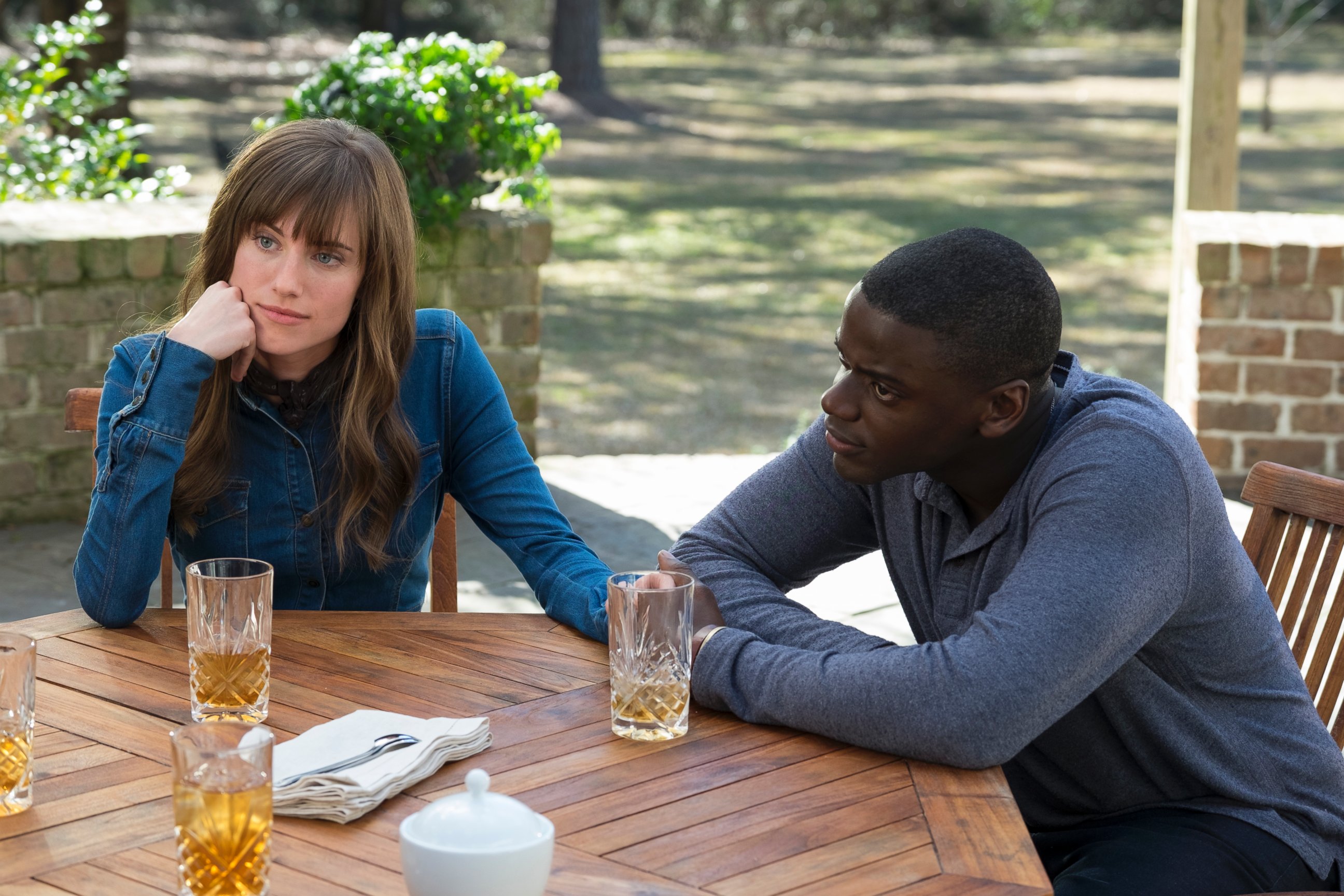 PHOTO: This image released by Universal Pictures shows Allison Williams, left, and Daniel Kaluuya in a scene from, "Get Out."
