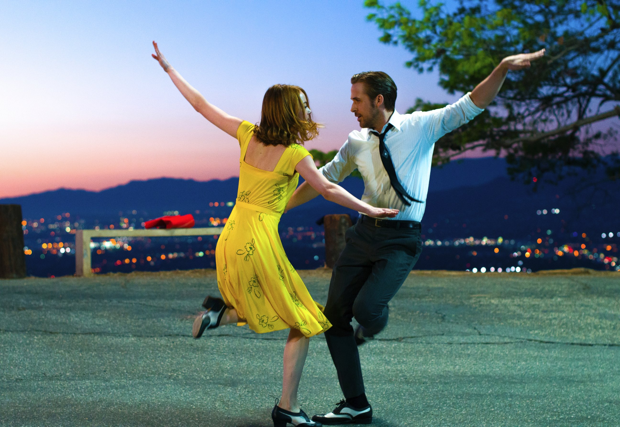 PHOTO: A scene from "La La Land," released by Lionsgate, featuring Ryan Gosling, right, and Emma Stone.