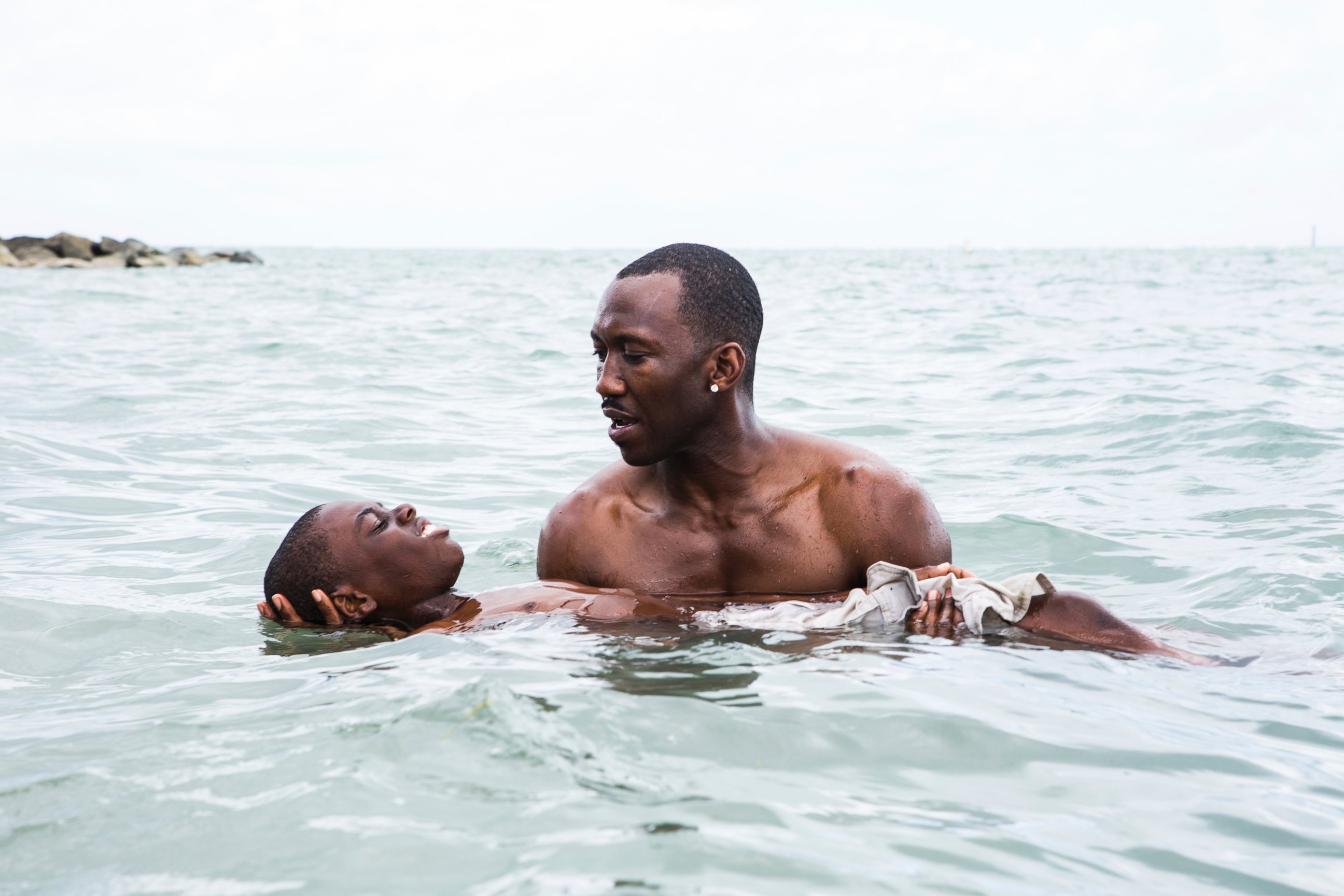 PHOTO: This image released by A24 shows Alex Hibbert, foreground, and Mahershala Ali in a scene from the film, "Moonlight." 