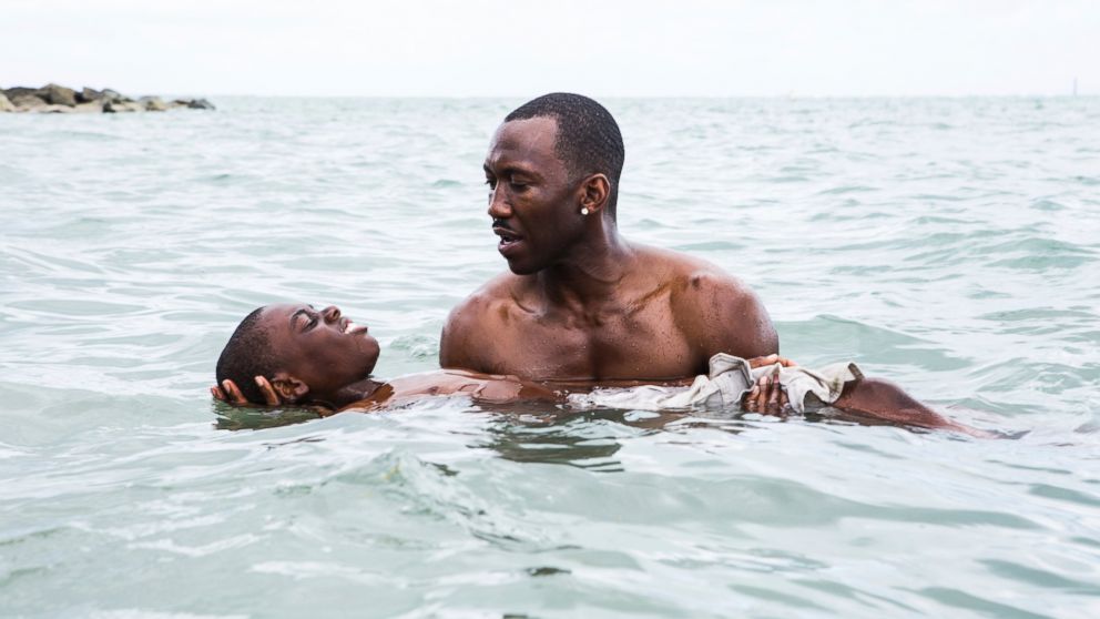 PHOTO: This image released by A24 shows Alex Hibbert, foreground, and Mahershala Ali in a scene from the film, "Moonlight." 