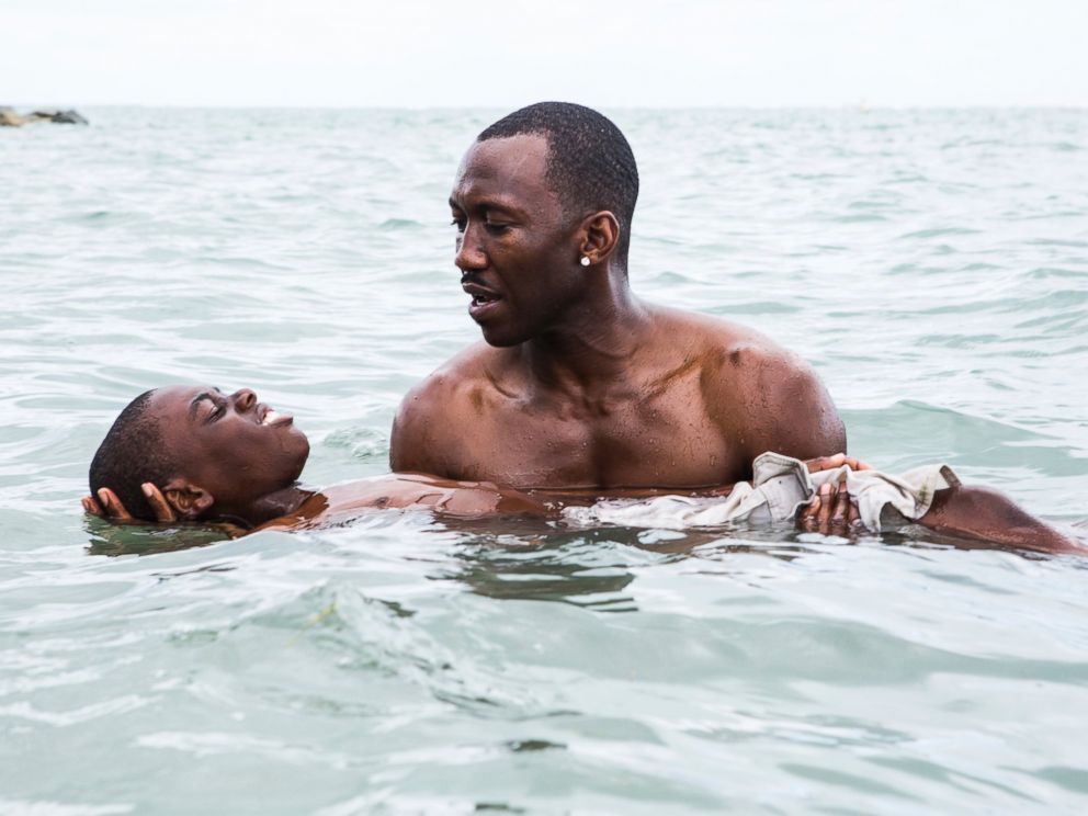 PHOTO: This image released by A24 shows Alex Hibbert, foreground, and Mahershala Ali in a scene from the film, Moonlight.