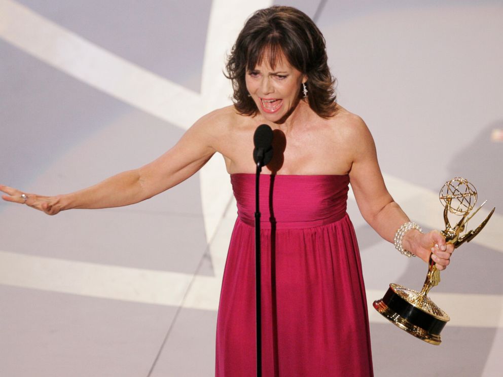PHOTO: Sally Field accepts the award for outstanding lead actress in a drama series for her work on "Brothers & Sisters" at the 59th Primetime Emmy Awards, Sept. 16, 2007, in Los Angeles.