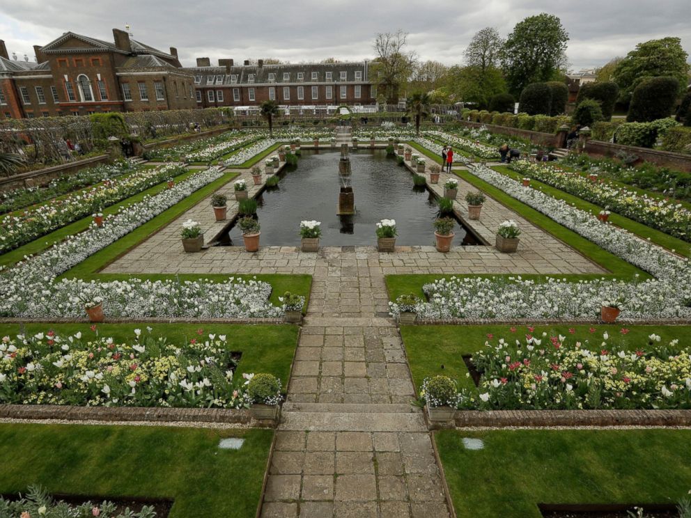 Prince William Harry To Honor Princess Diana At Garden Photo An Overview Shows The White Garden A New Memorial Which Marks 20