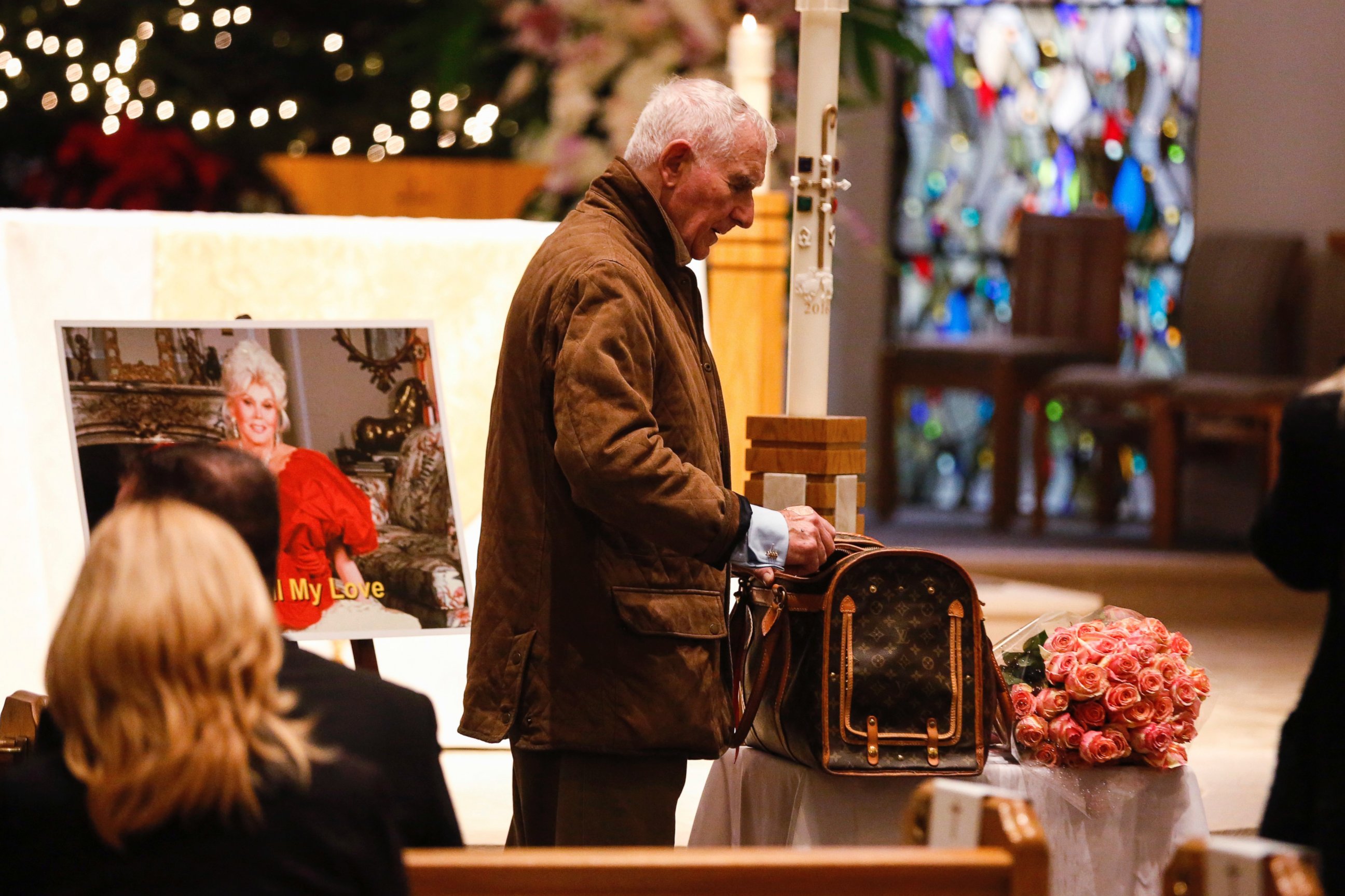 PHOTO: Frederic Prinz von Anhalt attends Zsa Zsa Gabor's "Celebration of Life" memorial service at the Good Shepherd Church, Dec. 30, 2016, in Beverly Hills, California.