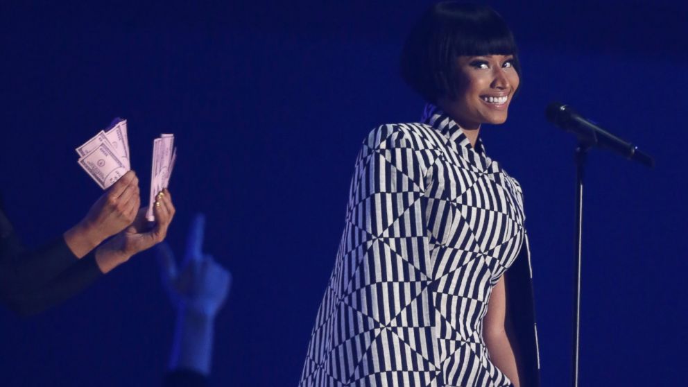 Host Nicki Minaj onstage during the 2014 MTV European Music Awards in Glasgow, Nov. 9, 2014.