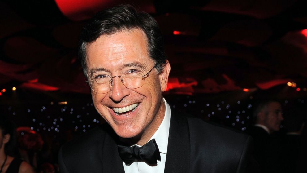 This Sept. 23, 2012, file photo shows TV personality Stephen Colbert at the 64th Primetime Emmy Awards Governors Ball in Los Angeles.
