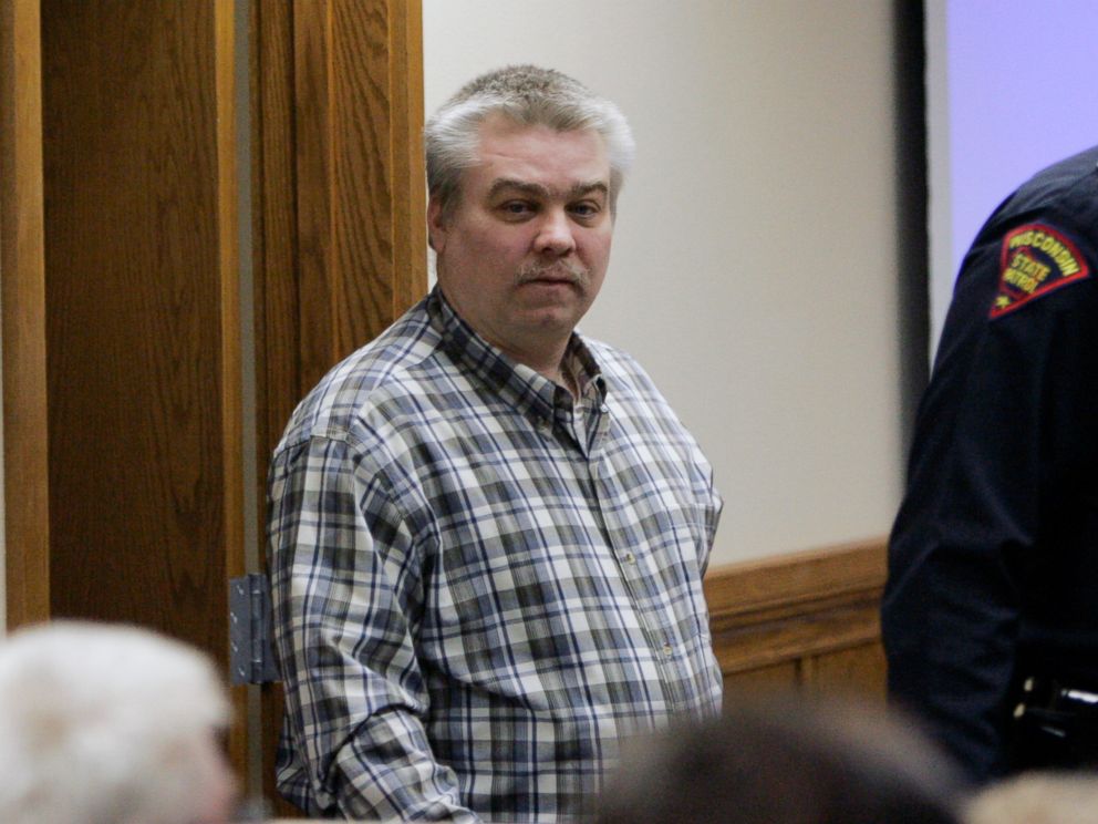 PHOTO:Steven Avery is escorted into a Calumet County courtroom during the opening day in his murder trial, Feb. 12, 2007, in Chilton, Wis.   