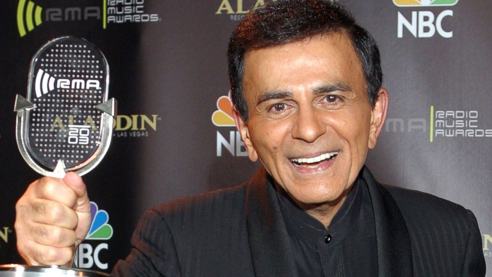 Casey Kasem poses for photographers after receiving the Radio Icon award during The 2003 Radio Music Awards in Las Vegas in this Oct. 27, 2003 file photo.