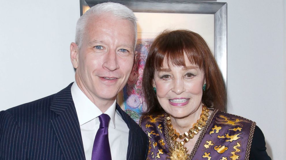 Anderson Cooper and Gloria Vanderbilt in New York City, Oct. 29, 2014.