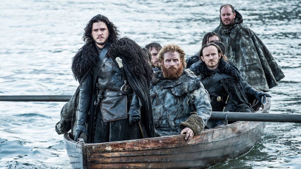 Kit Harington as Jon Snow, left, in a scene from "Game of Thrones." 
