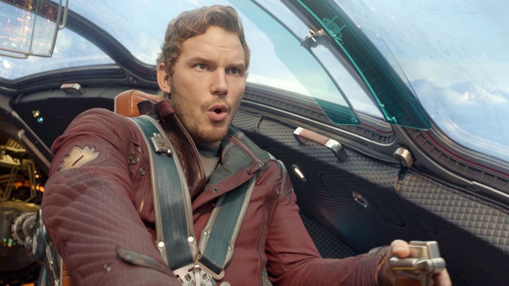 PHOTO: This image released by Disney - Marvel shows Chris Pratt in a scene from "Guardians Of The Galaxy."