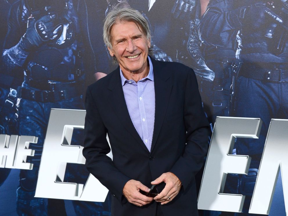 PHOTO: Harrison Ford arrives at the premiere of The Expendables 3 at TCL Chinese Theatre in Los Angeles, Calif., Aug. 11, 2014.