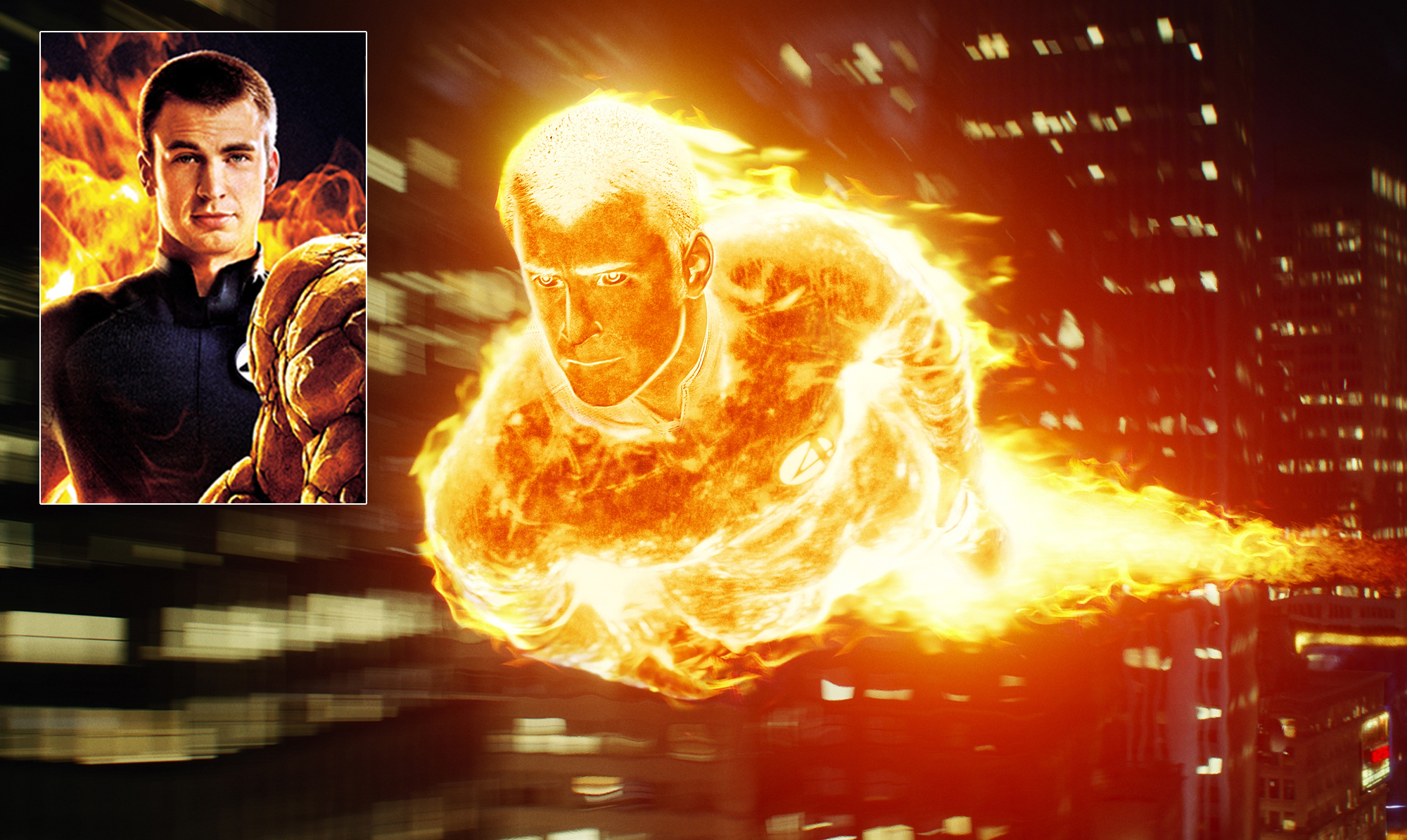 PHOTO: Chris Evans as The Human Torch in "The Fantastic Four."